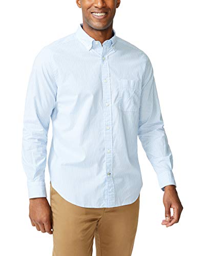 Nautica Men's Classic Fit Stretch Solid Long Sleeve Button Down Shirt