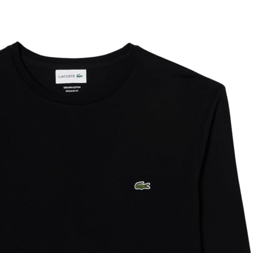 Lacoste Men's Long Sleeve Jersey Pima Regular Fit Crewneck T-Shirt