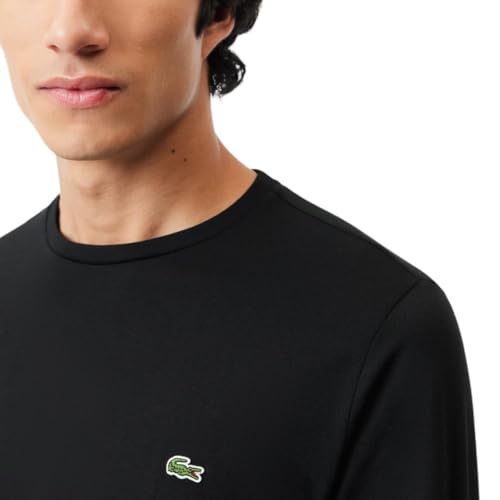 Lacoste Men's Long Sleeve Jersey Pima Regular Fit Crewneck T-Shirt