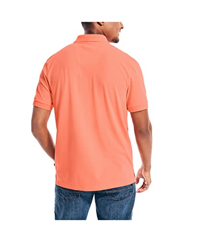 Nautica Men's Short Sleeve Solid Stretch Cotton Pique Polo Shirt