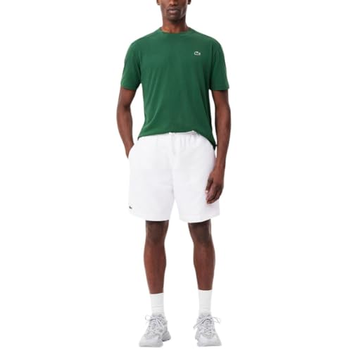 Lacoste Men's Sport Tennis Solid Diamond Weave Shorts