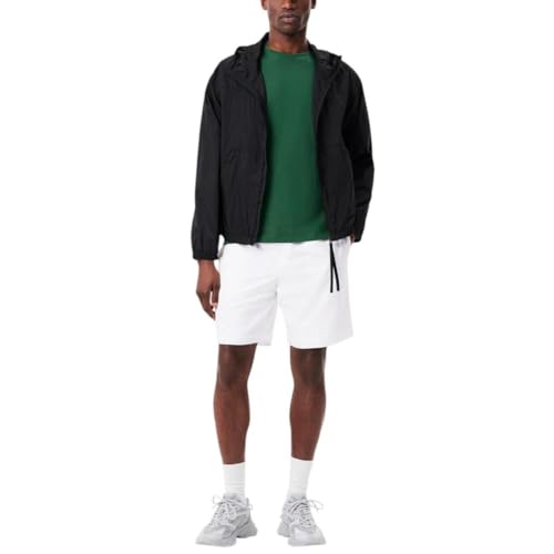 Lacoste Men's Sport Tennis Solid Diamond Weave Shorts