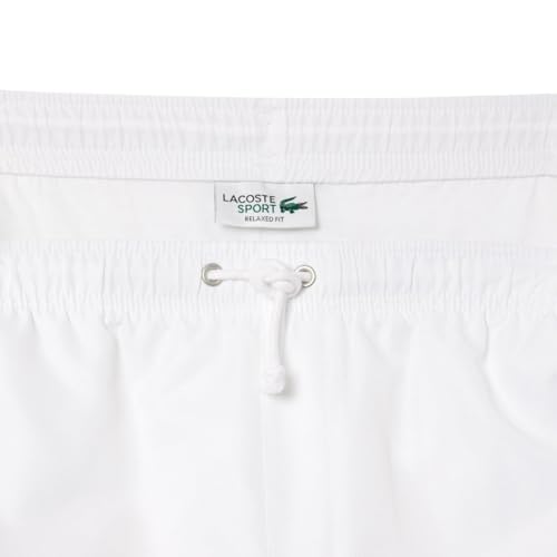 Lacoste Men's Sport Tennis Solid Diamond Weave Shorts