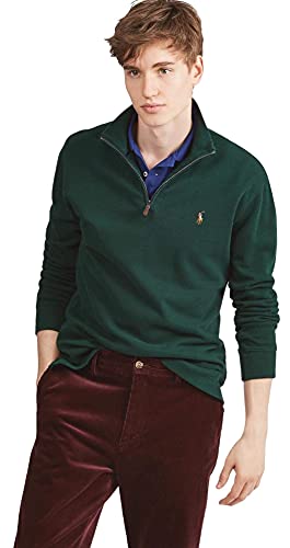 POLO RALPH LAUREN Men's Classic Estate-Rib Quarter-Zip Pullover Sweater