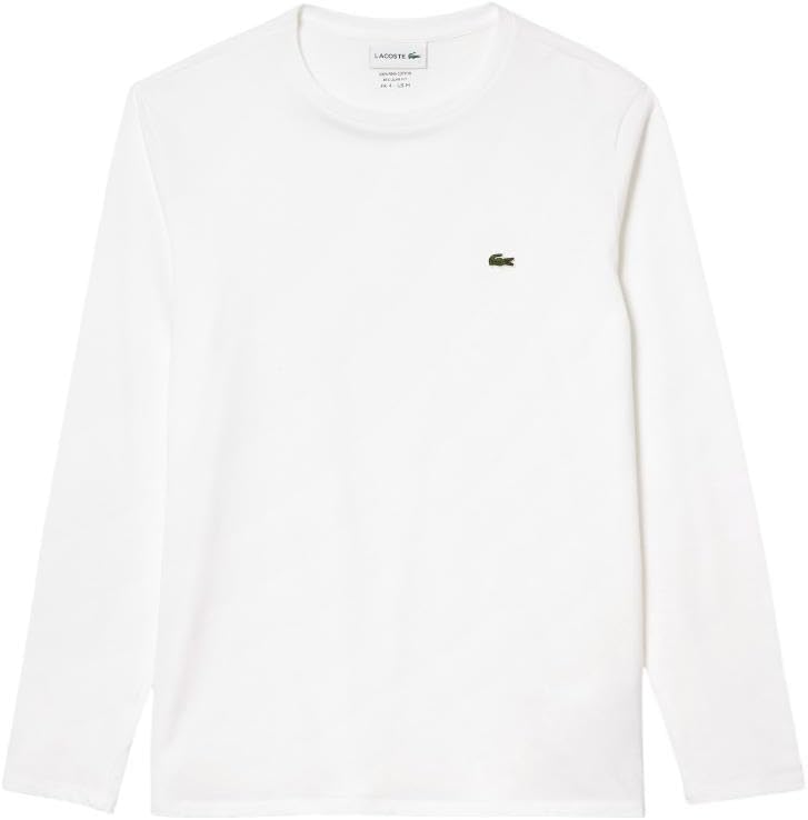 Lacoste Men's Long Sleeve Jersey Pima Regular Fit Crewneck T-Shirt