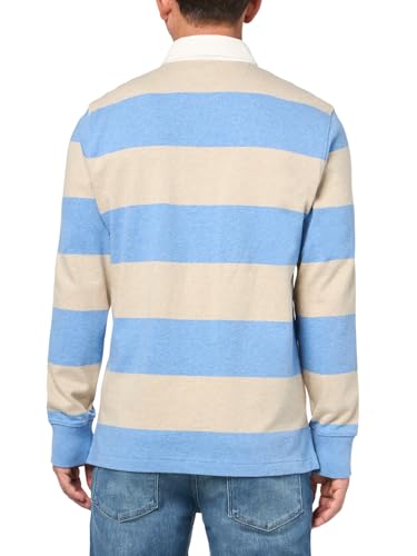 Brooks Brothers Men's Long Sleeve Garment-Washed Cotton Rugby Shirt