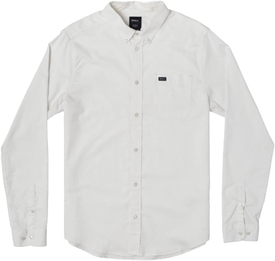 RVCA Men's Thatll Do Stretch Long Sleeve Woven Button Front Shirt