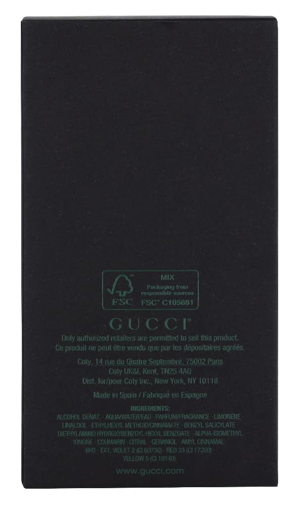 Gucci Guilty Black by Gucci for Men 3.0 oz Eau de Toilette Spray