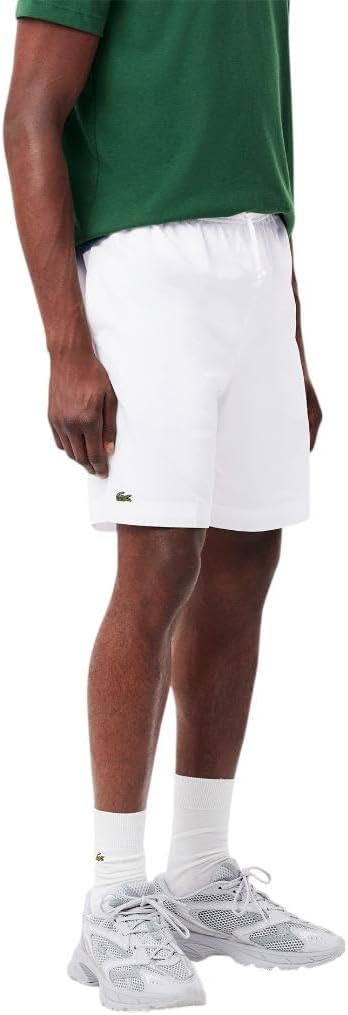 Lacoste Men's Sport Tennis Solid Diamond Weave Shorts