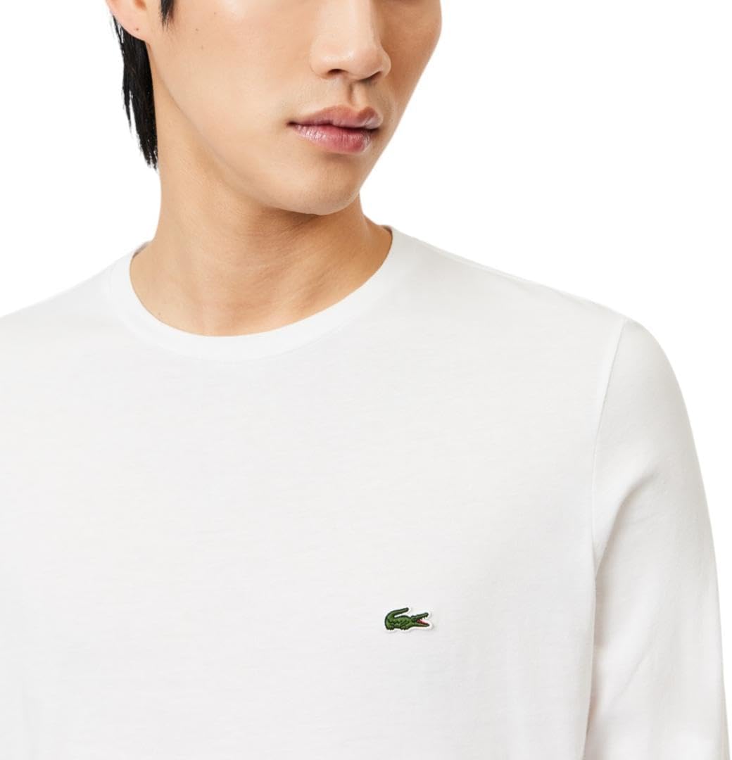 Lacoste Men's Long Sleeve Jersey Pima Regular Fit Crewneck T-Shirt