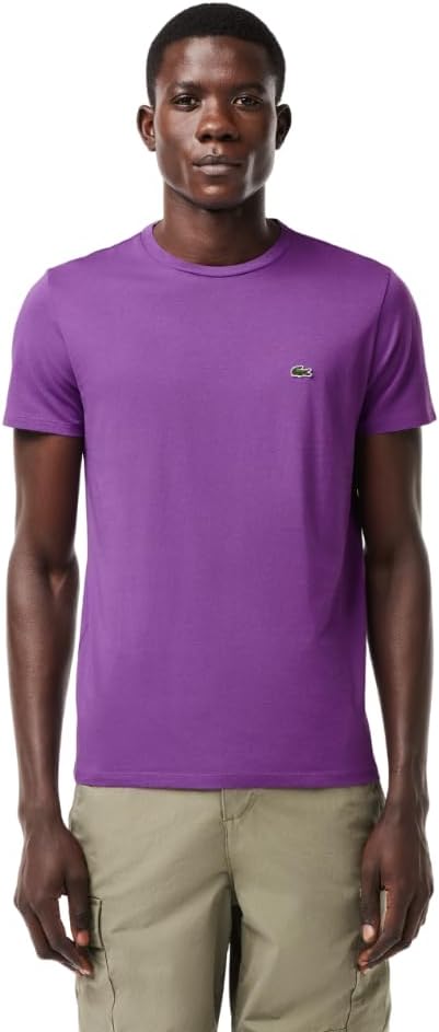 Lacoste Men's Short Sleeve Crew Neck Pima Cotton Jersey T-Shirt