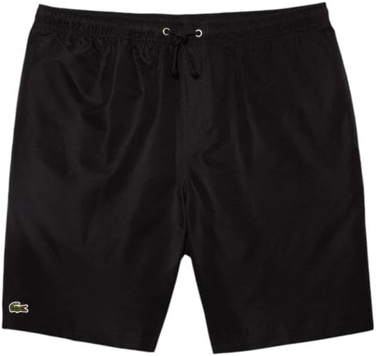 Lacoste Men's Sport Tennis Solid Diamond Weave Shorts