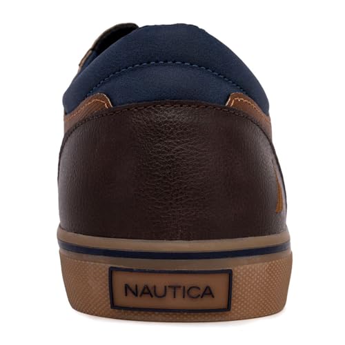 Nautica Men's Classic Lace-Up Boat Shoes Low Top Fashion Sneaker - Stylish and Comfortable Casual Shoe