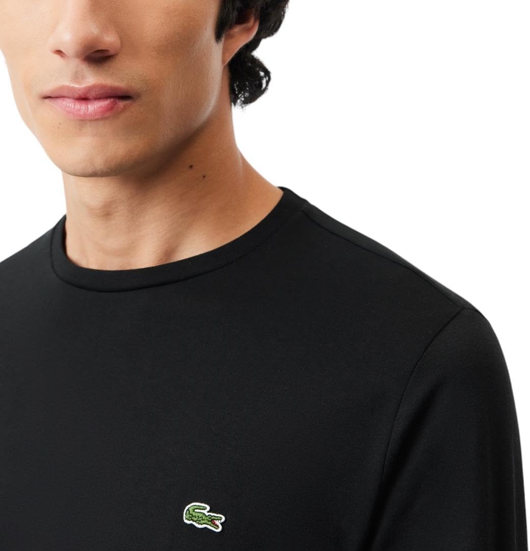 Lacoste Men's Long Sleeve Jersey Pima Regular Fit Crewneck T-Shirt