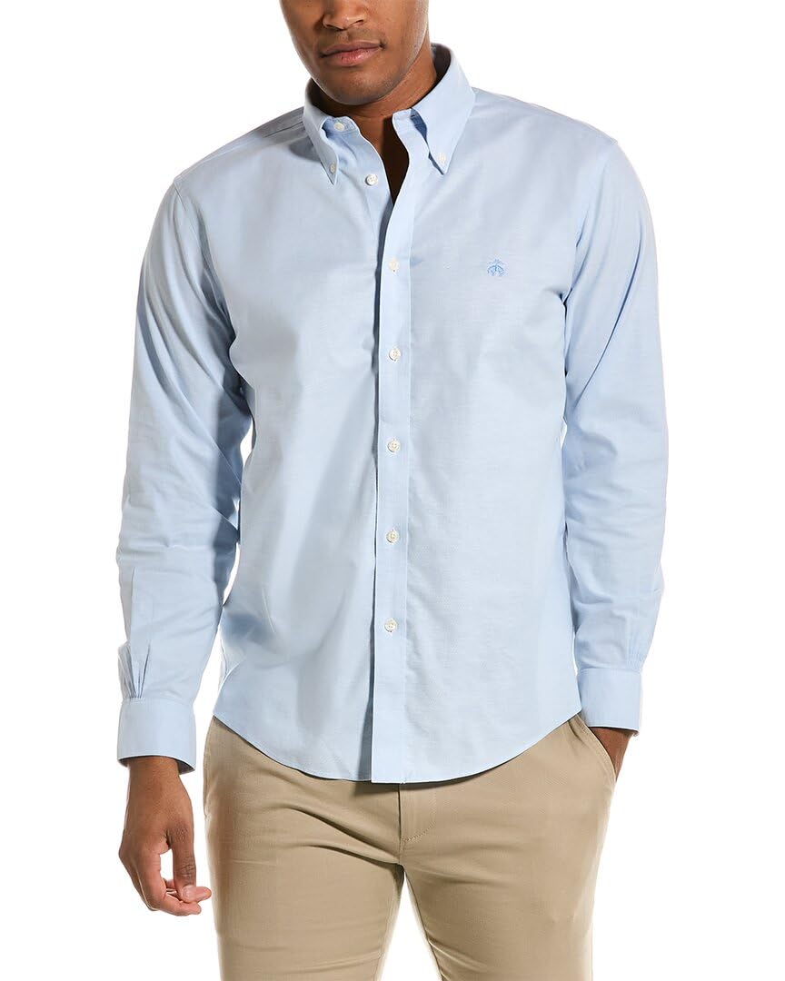 Brooks Brothers Men's Non-Iron Long Sleeve Button Down Sport Shirt