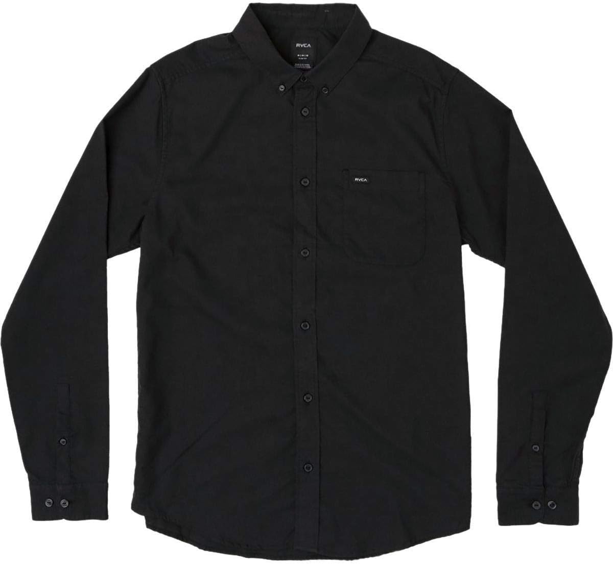 RVCA Men's Thatll Do Stretch Long Sleeve Woven Button Front Shirt