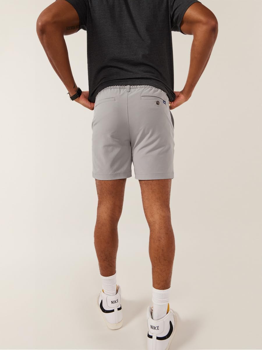 Chubbies Everywear Mens Shorts Casual 6-Inch Inseam, Elastic Waist, Water-Resistant, Zipper Pocket, Drawstring Secure Fit