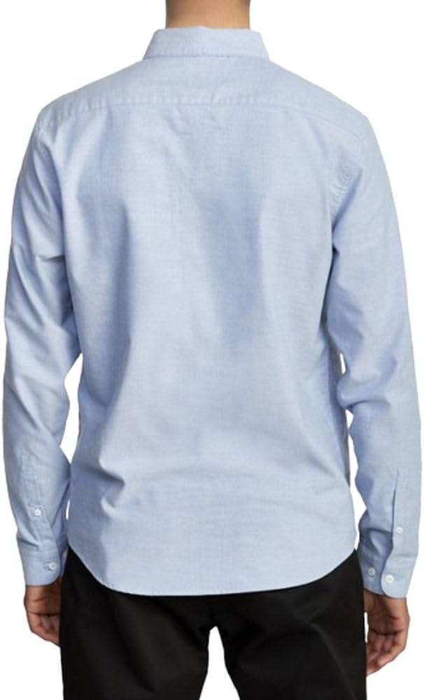 RVCA Men's Thatll Do Stretch Long Sleeve Woven Button Front Shirt