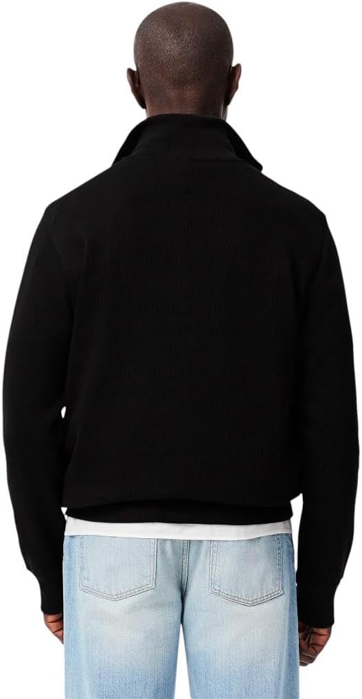 Lacoste Mens Long Sleeve Quarter Zip Cotton Sweatshirt