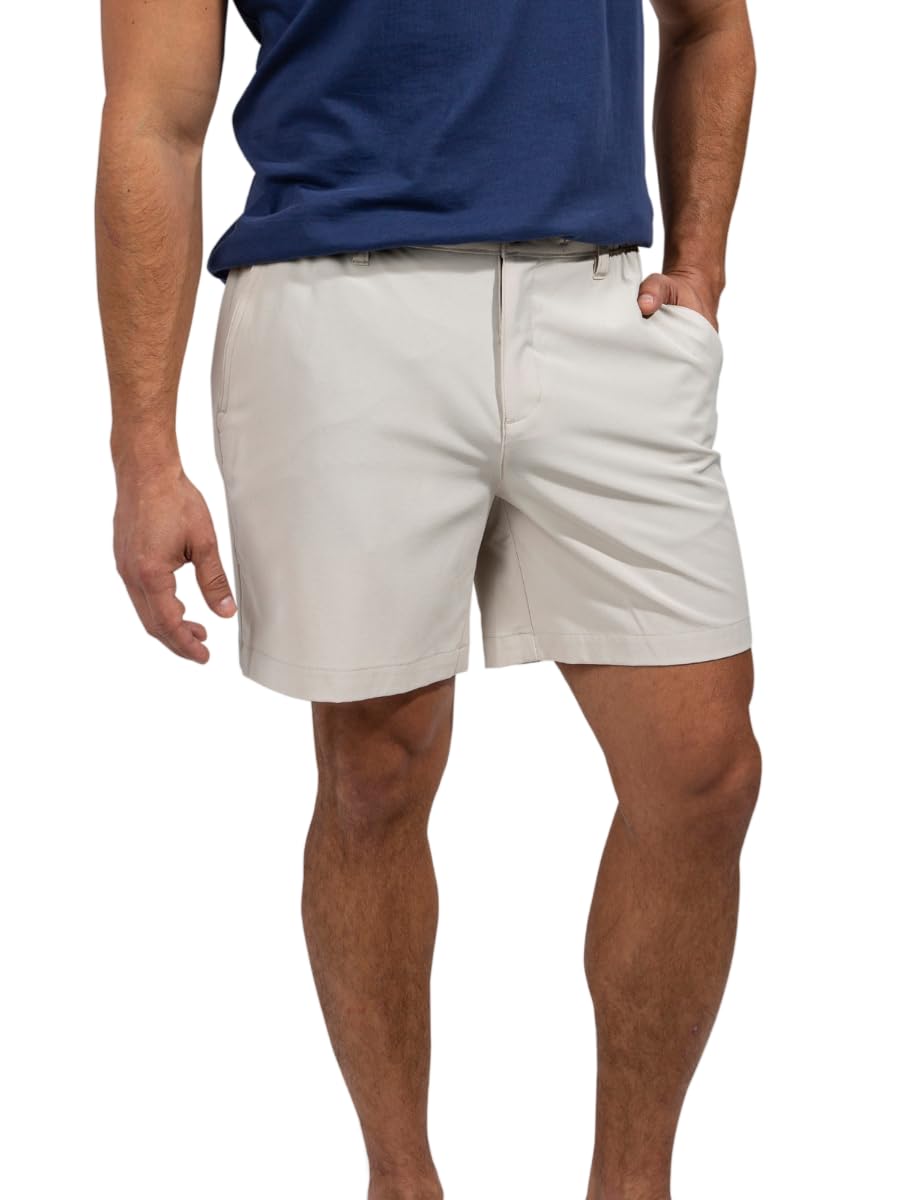 Chubbies Everywear Mens Shorts Casual 6-Inch Inseam, Elastic Waist, Water-Resistant, Zipper Pocket, Drawstring Secure Fit