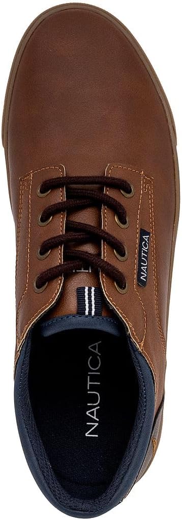 Nautica Men's Classic Lace-Up Boat Shoes Low Top Fashion Sneaker - Stylish and Comfortable Casual Shoe