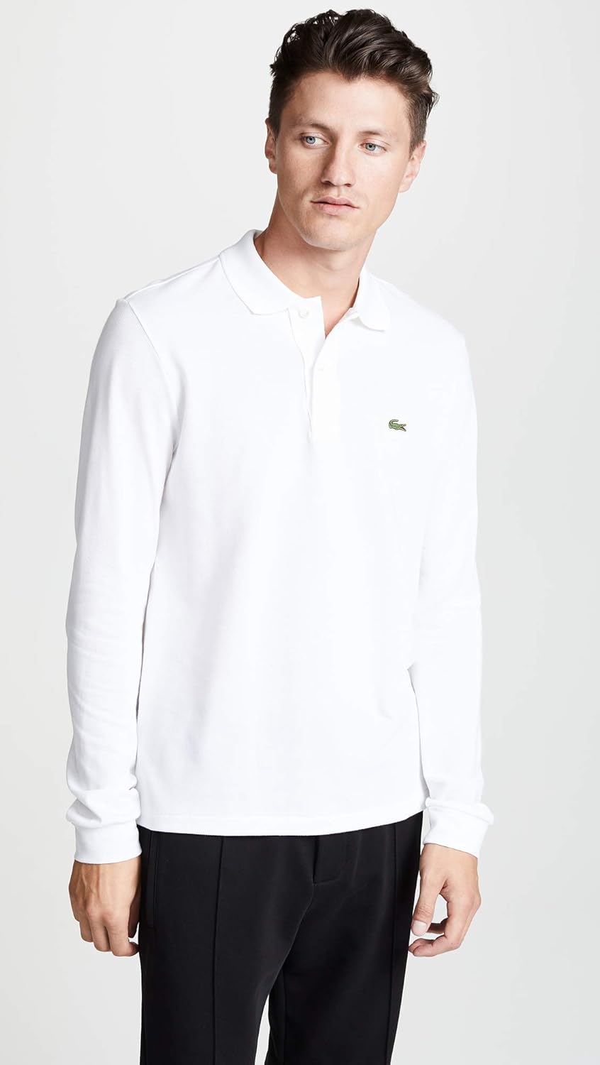 Lacoste Mens Classic Long Sleeve Pique Polo Shirt