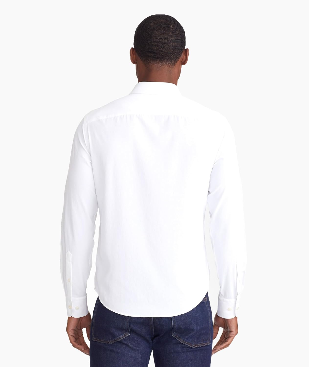 UNTUCKit Gironde - Untucked Performance Shirt for Men, Long Sleeve, Wrinkle-Free, Black, Regular Fit