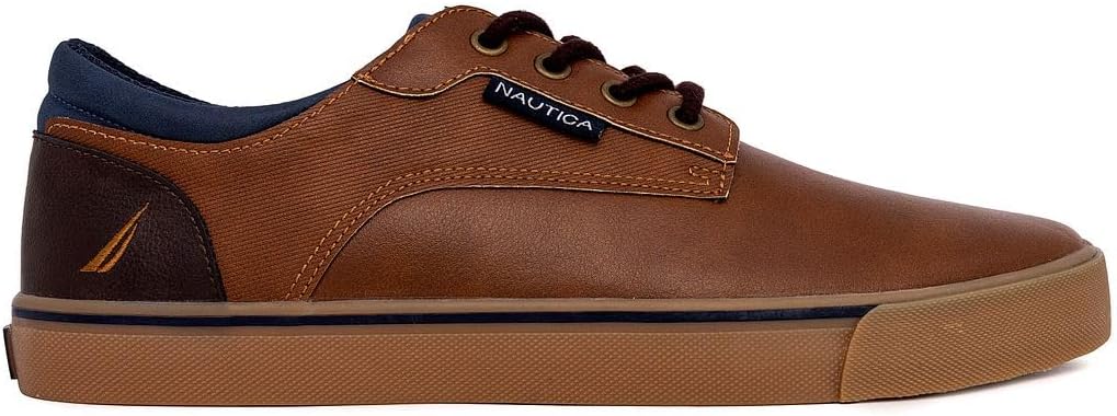 Nautica Men's Classic Lace-Up Boat Shoes Low Top Fashion Sneaker - Stylish and Comfortable Casual Shoe