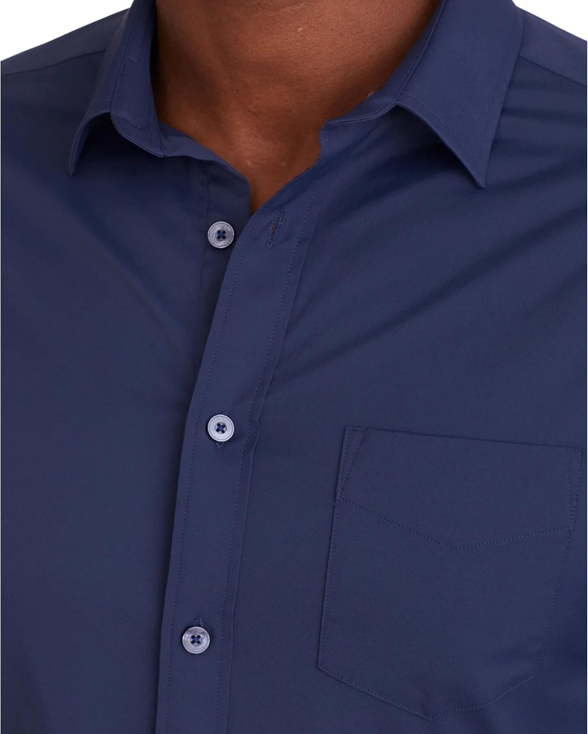 UNTUCKit Gironde - Untucked Performance Shirt for Men, Long Sleeve, Wrinkle-Free, Black, Regular Fit