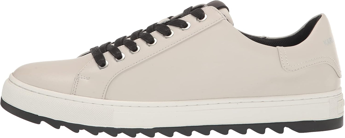 KARL LAGERFELD Men's Recycled Leather Low Top Sneaker