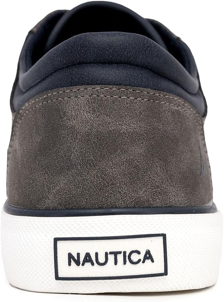 Nautica Men's Classic Lace-Up Boat Shoes Low Top Fashion Sneaker - Stylish and Comfortable Casual Shoe