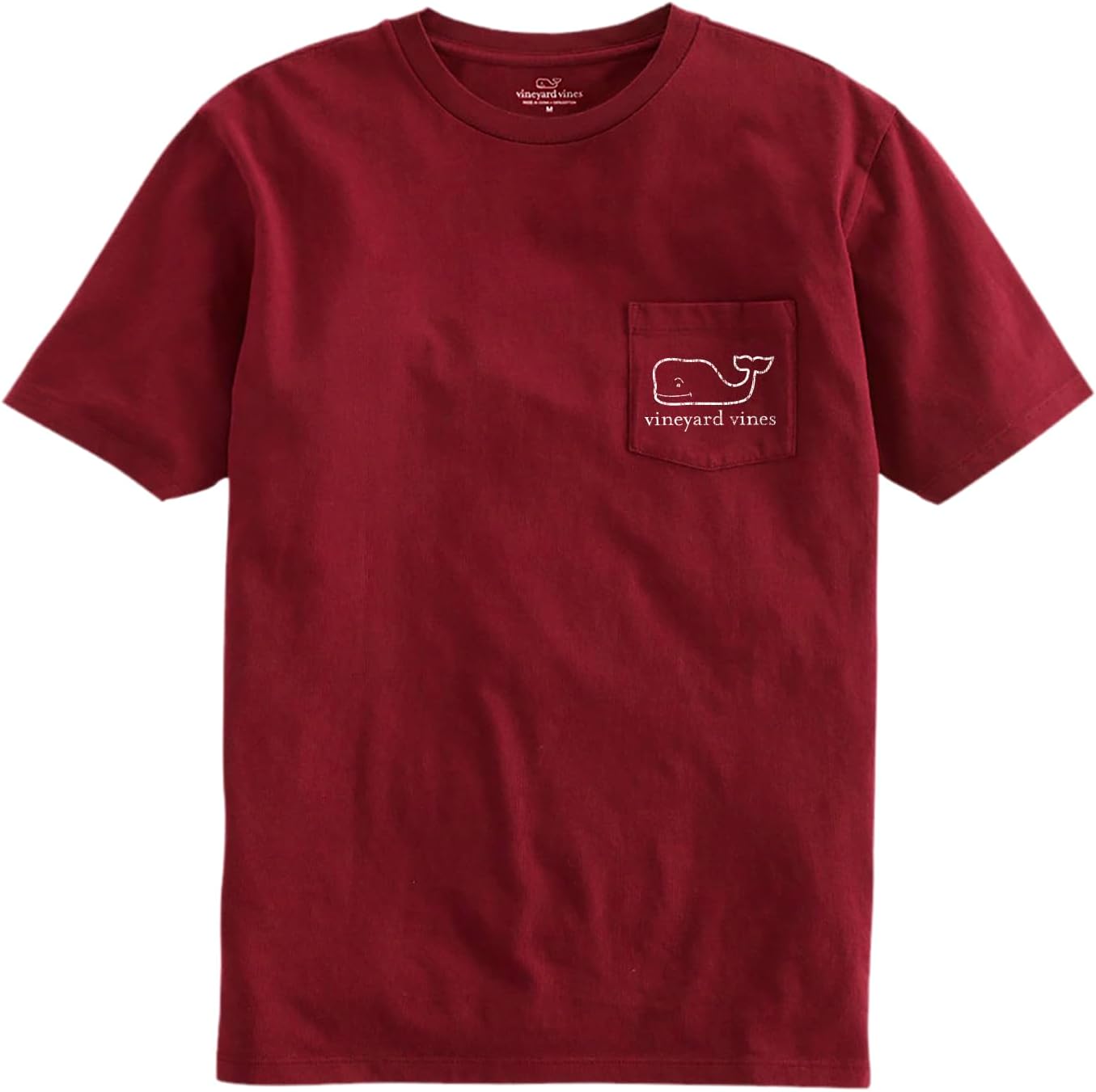 vineyard vines Men's Short-Sleeve Vintage Whale Pocket Tee