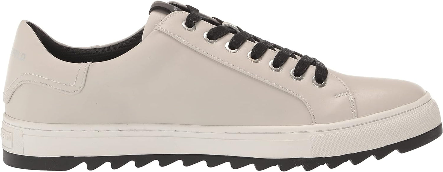 KARL LAGERFELD Men's Recycled Leather Low Top Sneaker