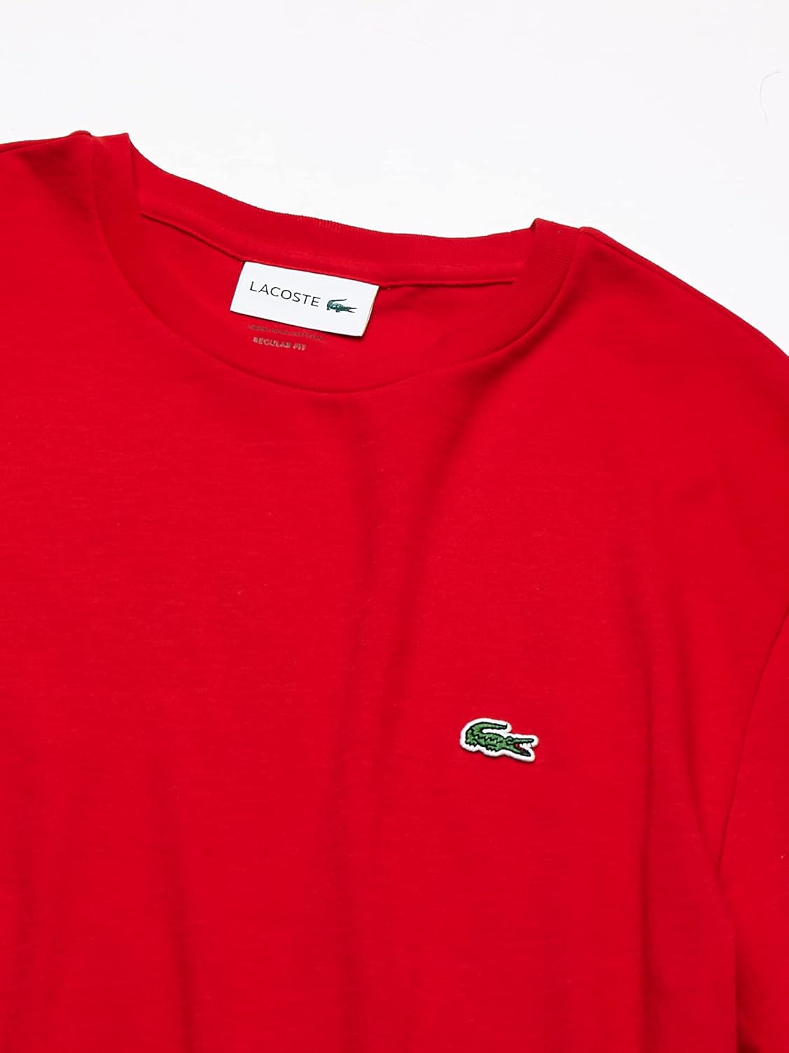 Lacoste Men's Long Sleeve Jersey Pima Regular Fit Crewneck T-Shirt