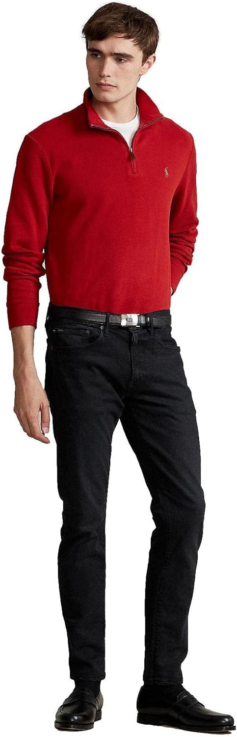 POLO RALPH LAUREN Men's Classic Estate-Rib Quarter-Zip Pullover Sweater