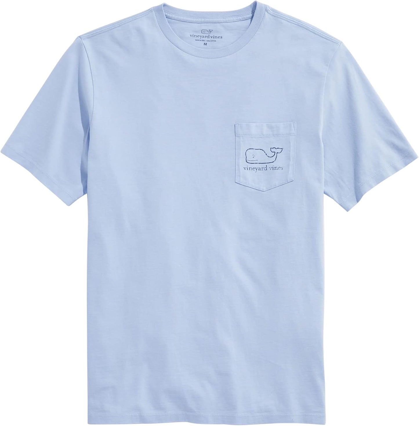 vineyard vines Men's Short-Sleeve Vintage Whale Pocket Tee