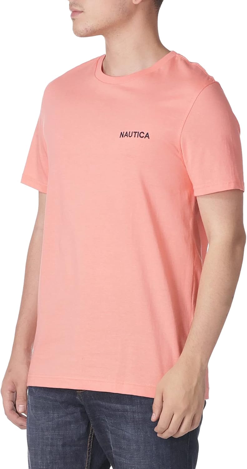 Nautica Men's Short Sleeve Solid Crew Neck T-Shirt