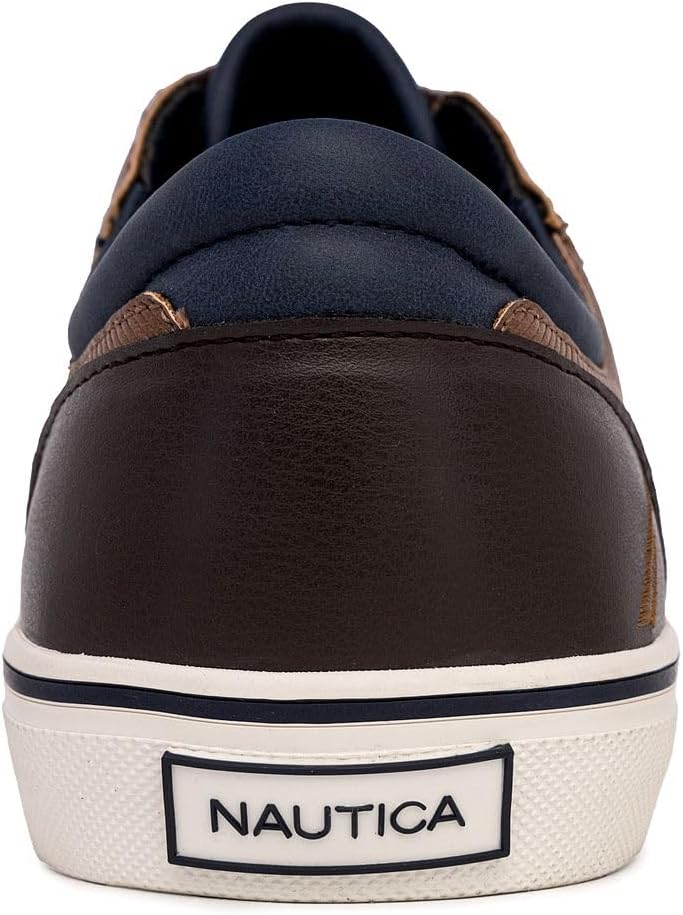 Nautica Men's Classic Lace-Up Boat Shoes Low Top Fashion Sneaker - Stylish and Comfortable Casual Shoe