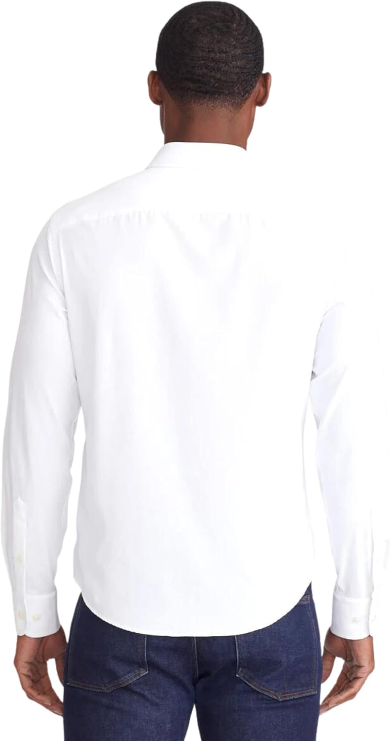 UNTUCKit Gironde - Untucked Performance Shirt for Men, Long Sleeve, Wrinkle-Free, Black, Regular Fit