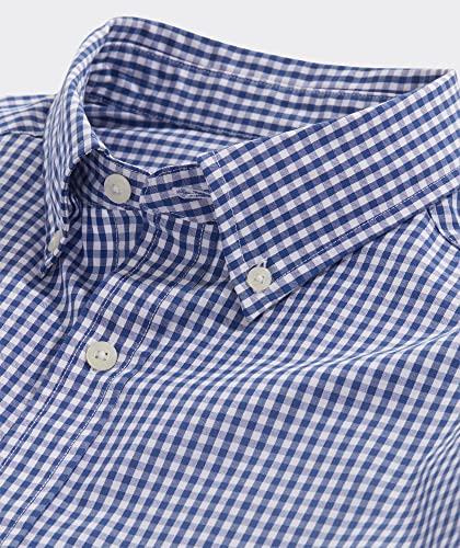 vineyard vines Men's Gingham Stretch Poplin Shirt