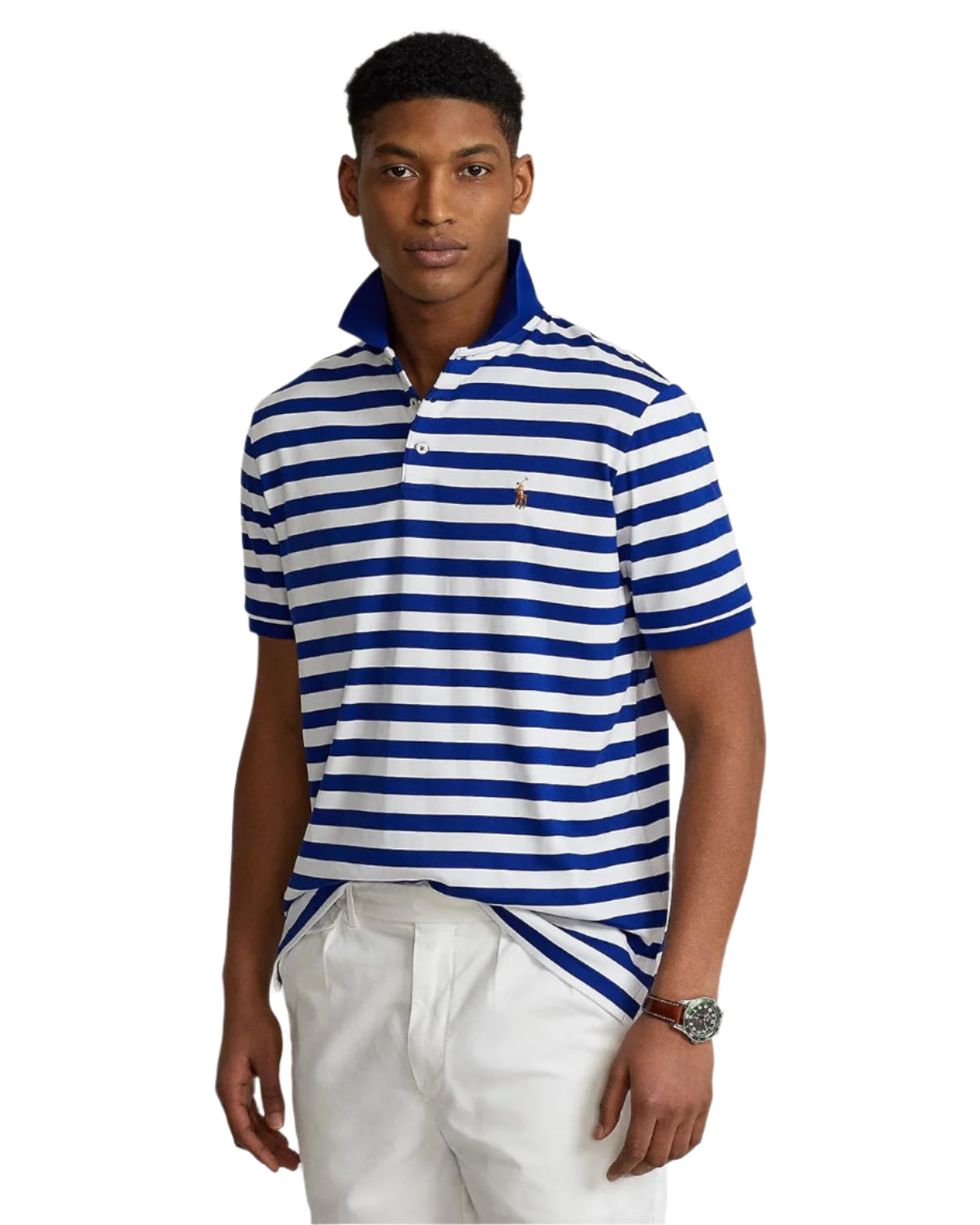 Polo Ralph Lauren Mens Custom Slim Fit Interlock Polo Shirt