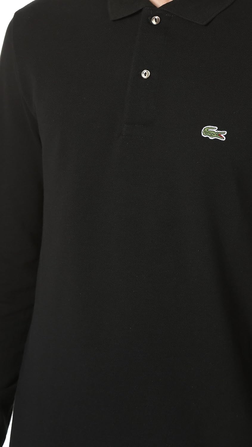 Lacoste Mens Classic Long Sleeve Pique Polo Shirt