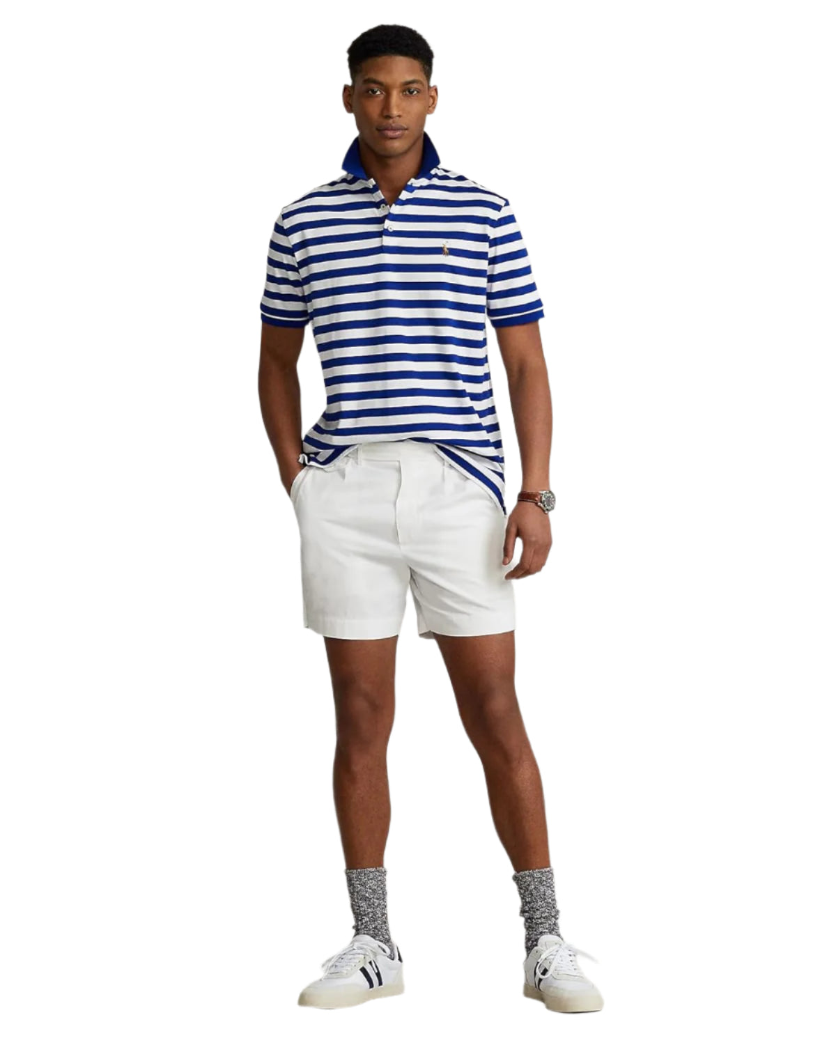 Polo Ralph Lauren Mens Custom Slim Fit Interlock Polo Shirt