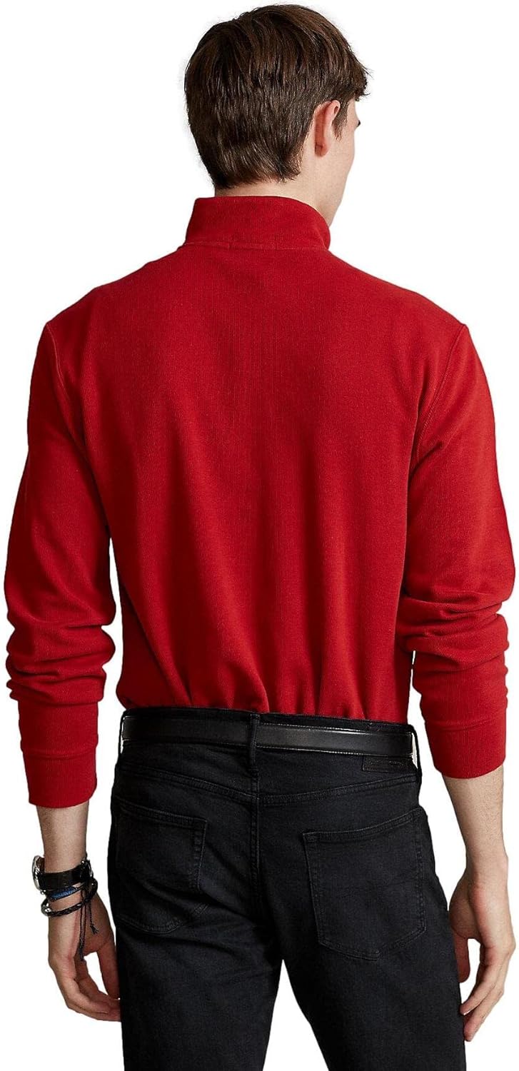 POLO RALPH LAUREN Men's Classic Estate-Rib Quarter-Zip Pullover Sweater