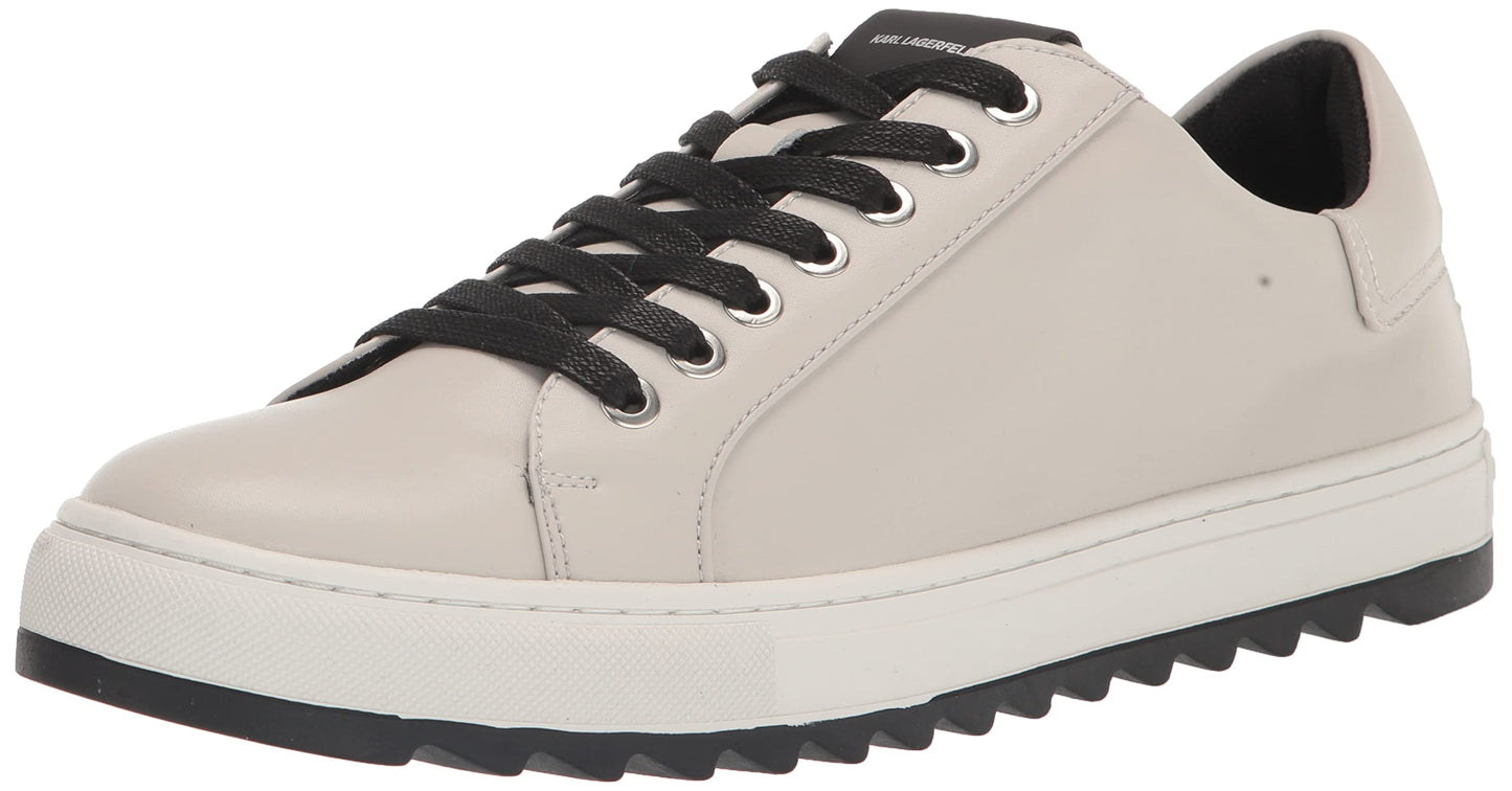 KARL LAGERFELD Men's Recycled Leather Low Top Sneaker