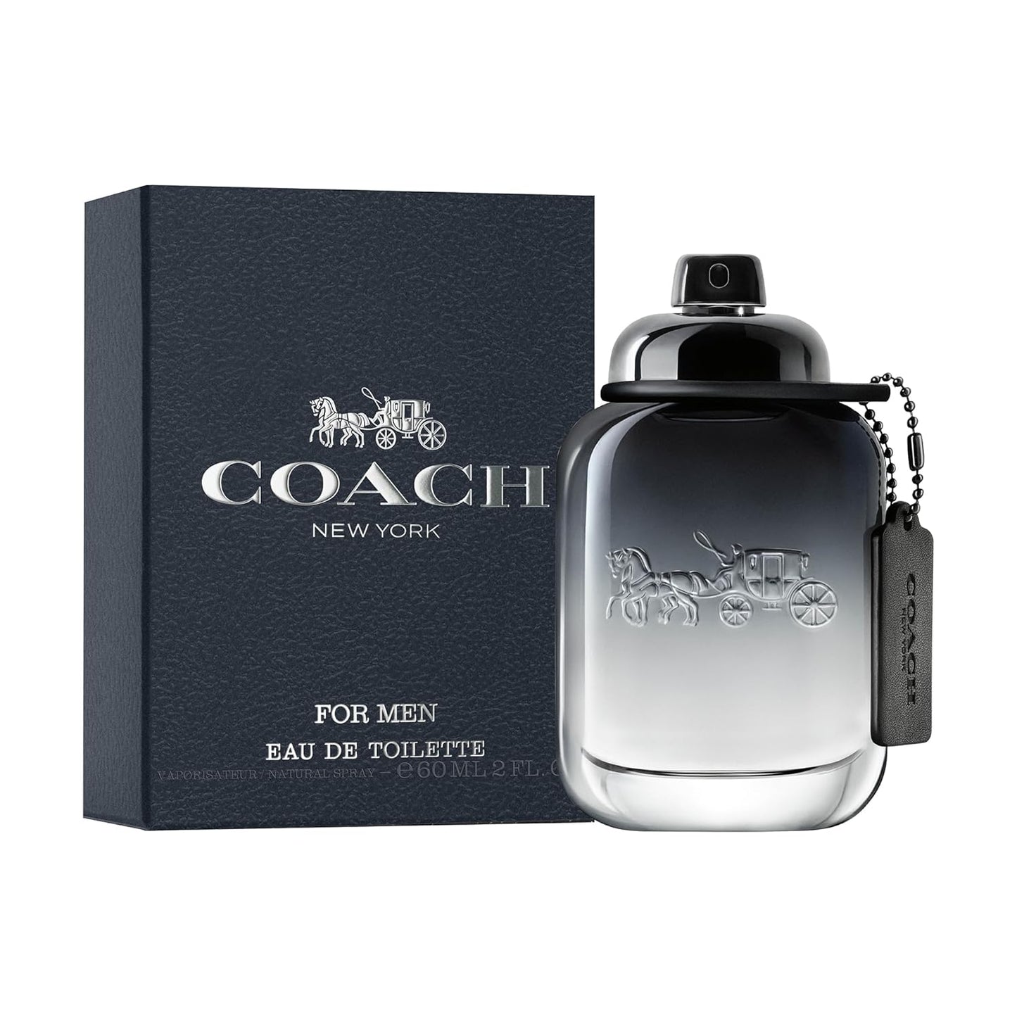 Coach for Men Eau de Toilette - Long Lasting Fragrance with notes of Pear Nashi, Cardamom & Vetiver - Fougere & Woody