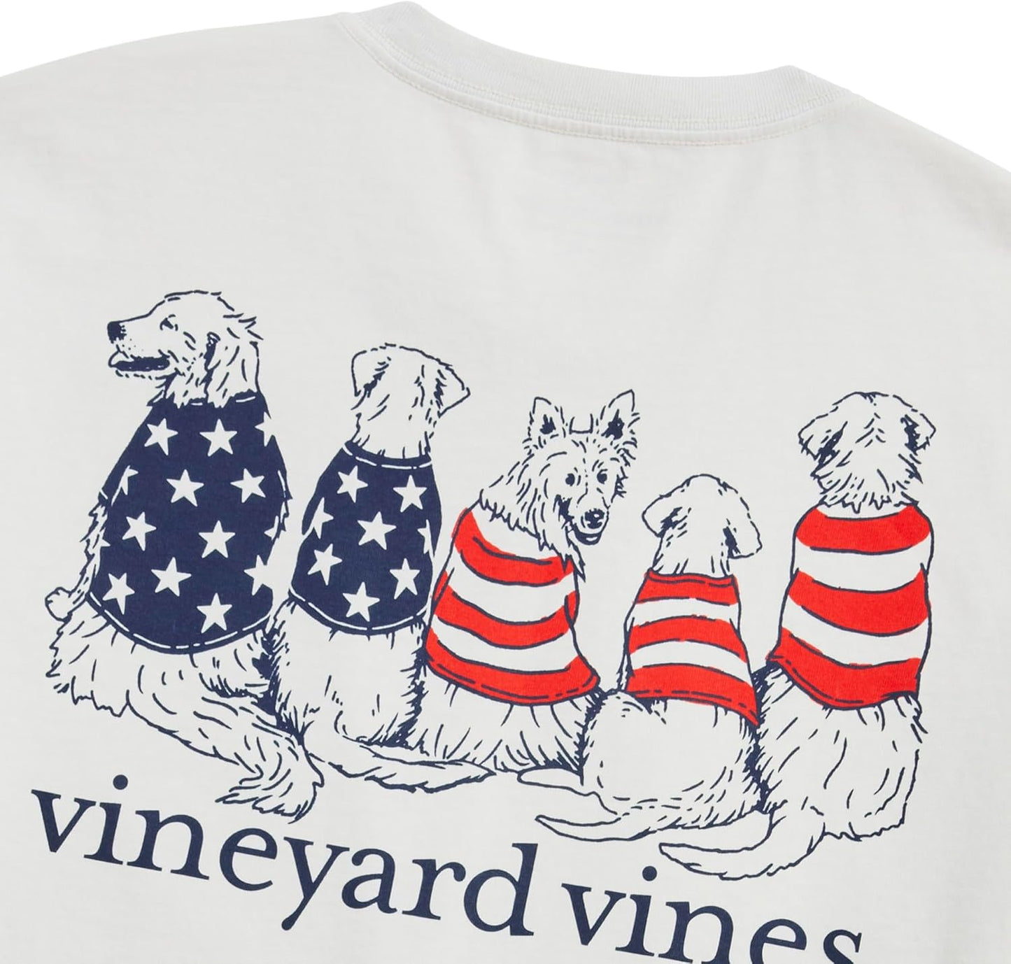 vineyard vines Men's Americana Dogs Short-Sleeve Tee