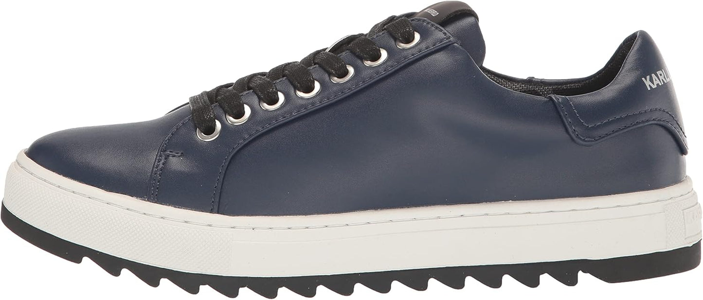 KARL LAGERFELD Men's Recycled Leather Low Top Sneaker