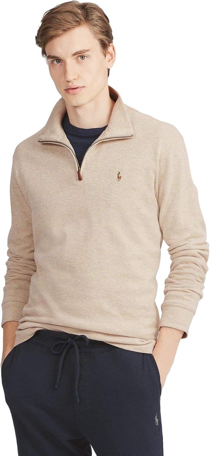 POLO RALPH LAUREN Men's Classic Estate-Rib Quarter-Zip Pullover Sweater