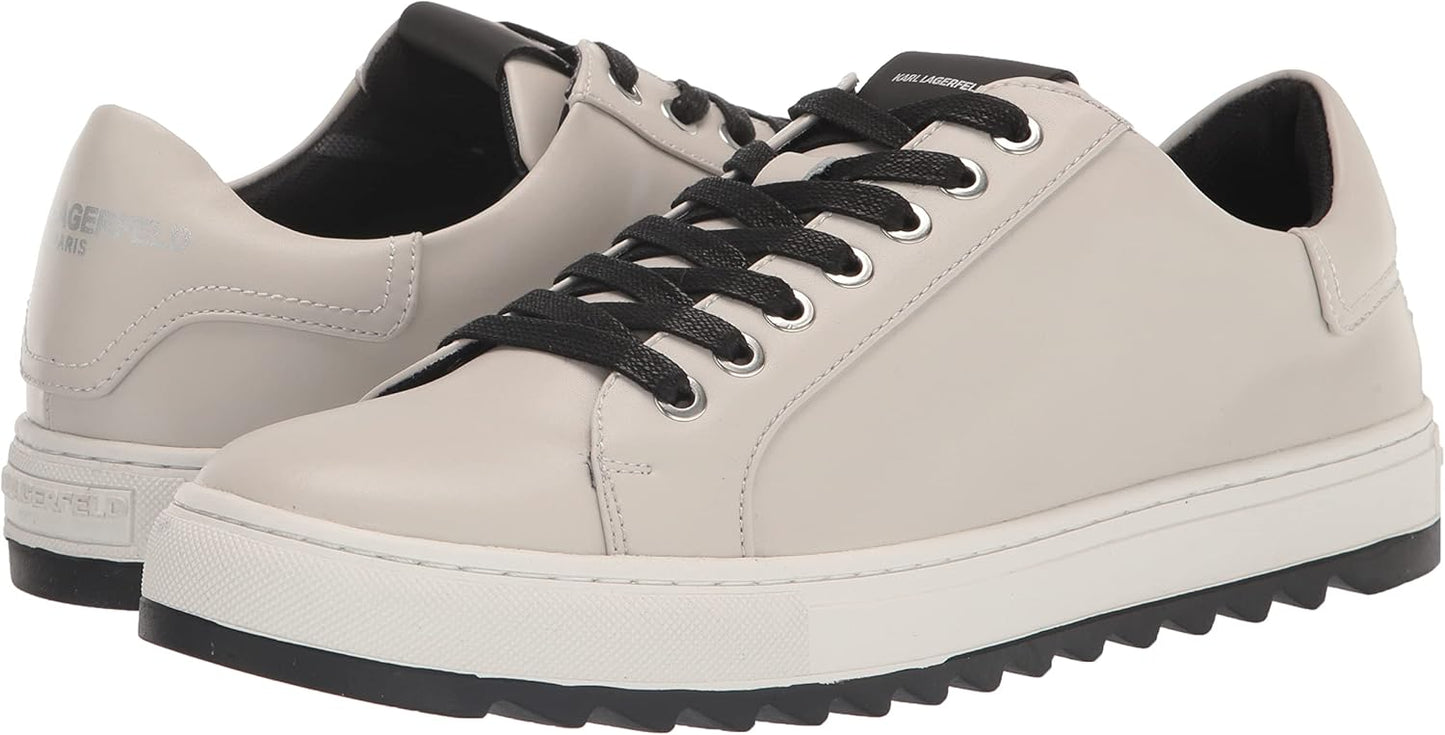 KARL LAGERFELD Men's Recycled Leather Low Top Sneaker